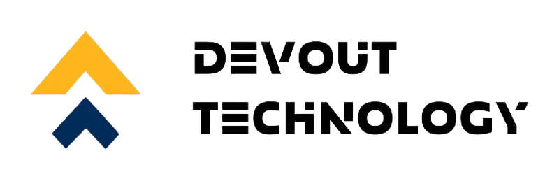 Logo da DevOut Technology parceiro estratégico VoltStations